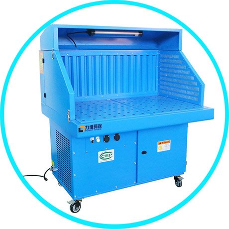 Grinding downdraft table | Qingdao Power Space